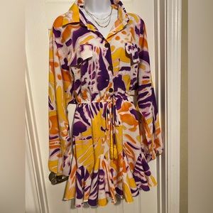 Multi color dress size XL good time USA